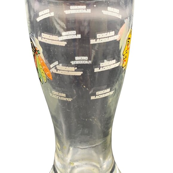 Chicago Blackhawks Mini Pilsner Shot Glass - 2 oz - Retro Throwback Vintage - Picture 2 of 5